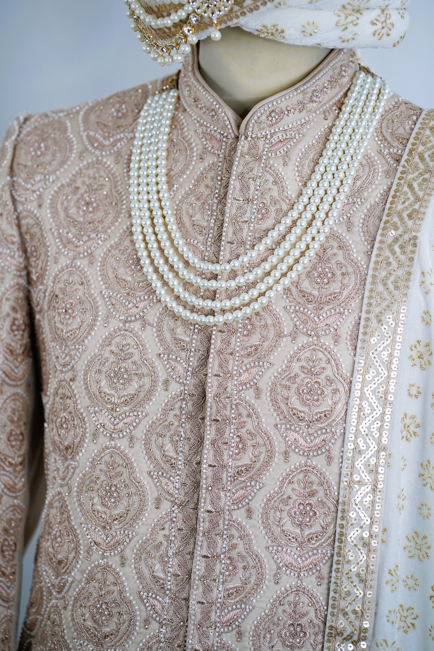Majestic Sovereign Rose Gold Sherwani