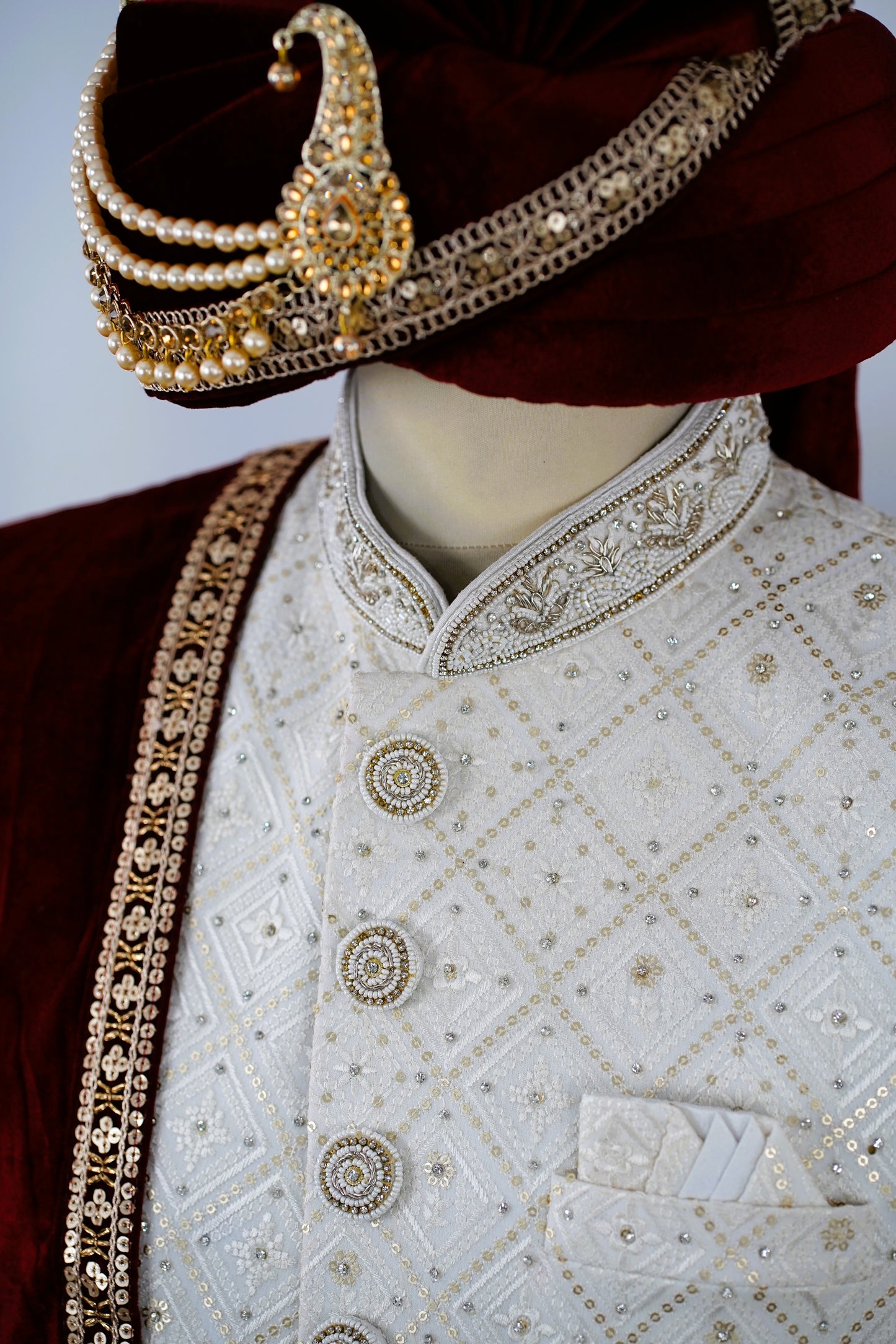 Off White Sherwani