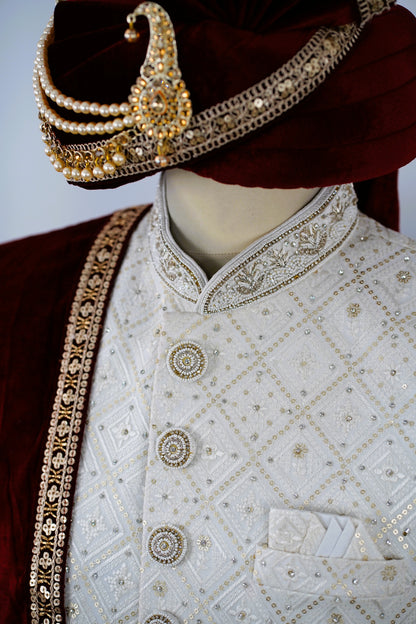 Off White Sherwani
