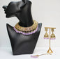 Gold & Purple Necklace Set