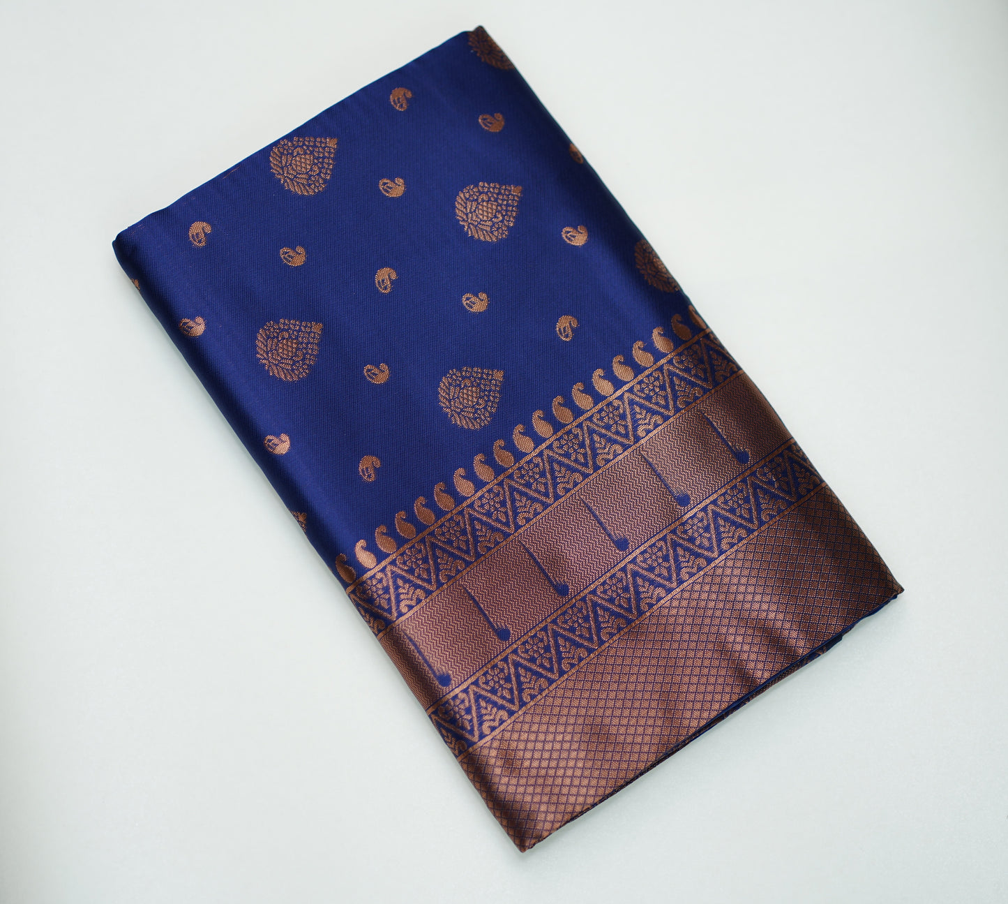 Dark Midnight Blue Saree