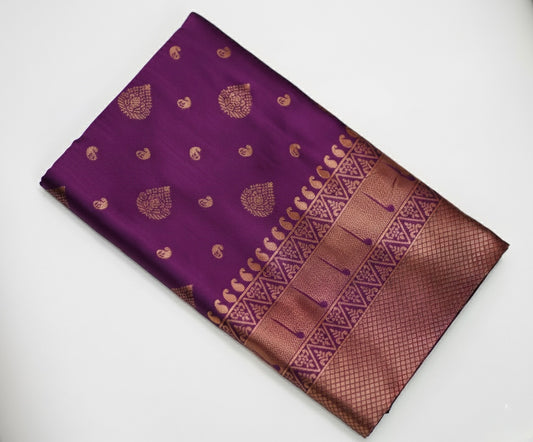 Palatinate Purple Saree